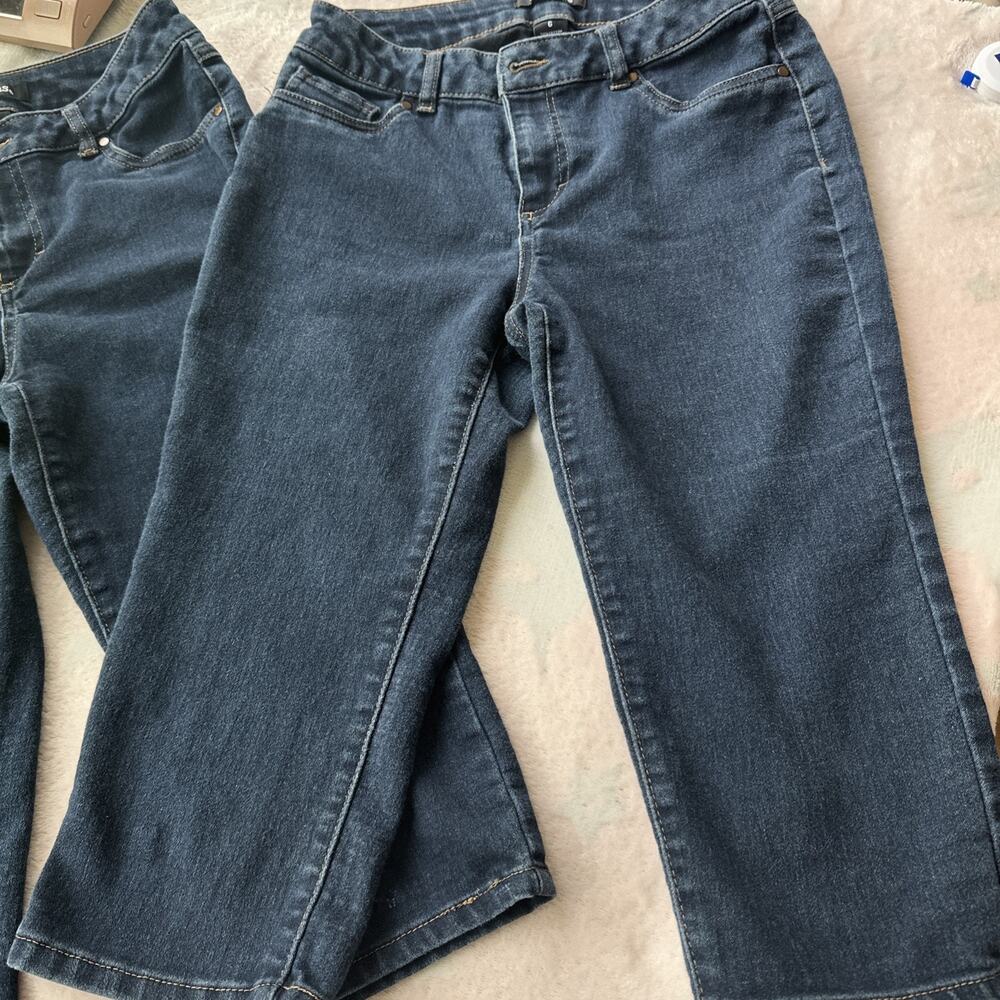 d jeans size 6 Dark Wash Capri Perfect For Summer (set Of 2) Womens - Picture 2 of 16